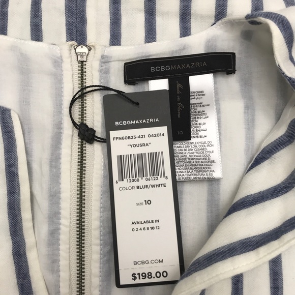 BCBG Maxazria sleeveless peplum Dress size 10 - Picture 4 of 5